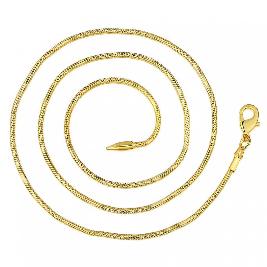 2mm Klingen Ohrring für Damen, Gold überzogen, für Weißhuppen und Partys