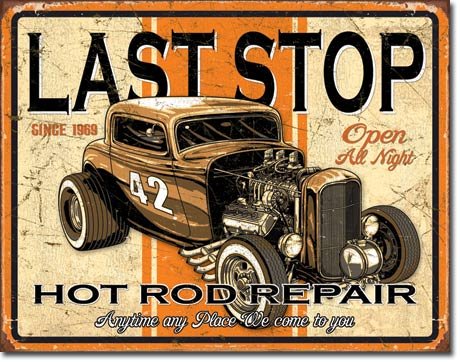 Amazon.com: Hot Rod Garage Tin Signs Bundle - Legends American Hot