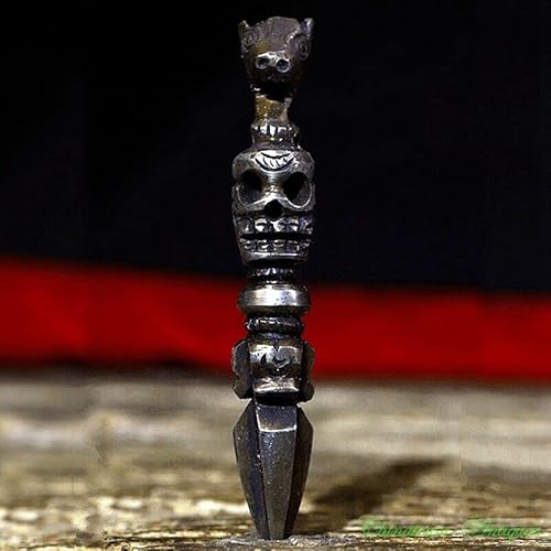 GLW FengShui Tibetan 3.93" Chitipati Phurba Phurpa Vajra Dorje TianTie Thokcha Thogchag #3214