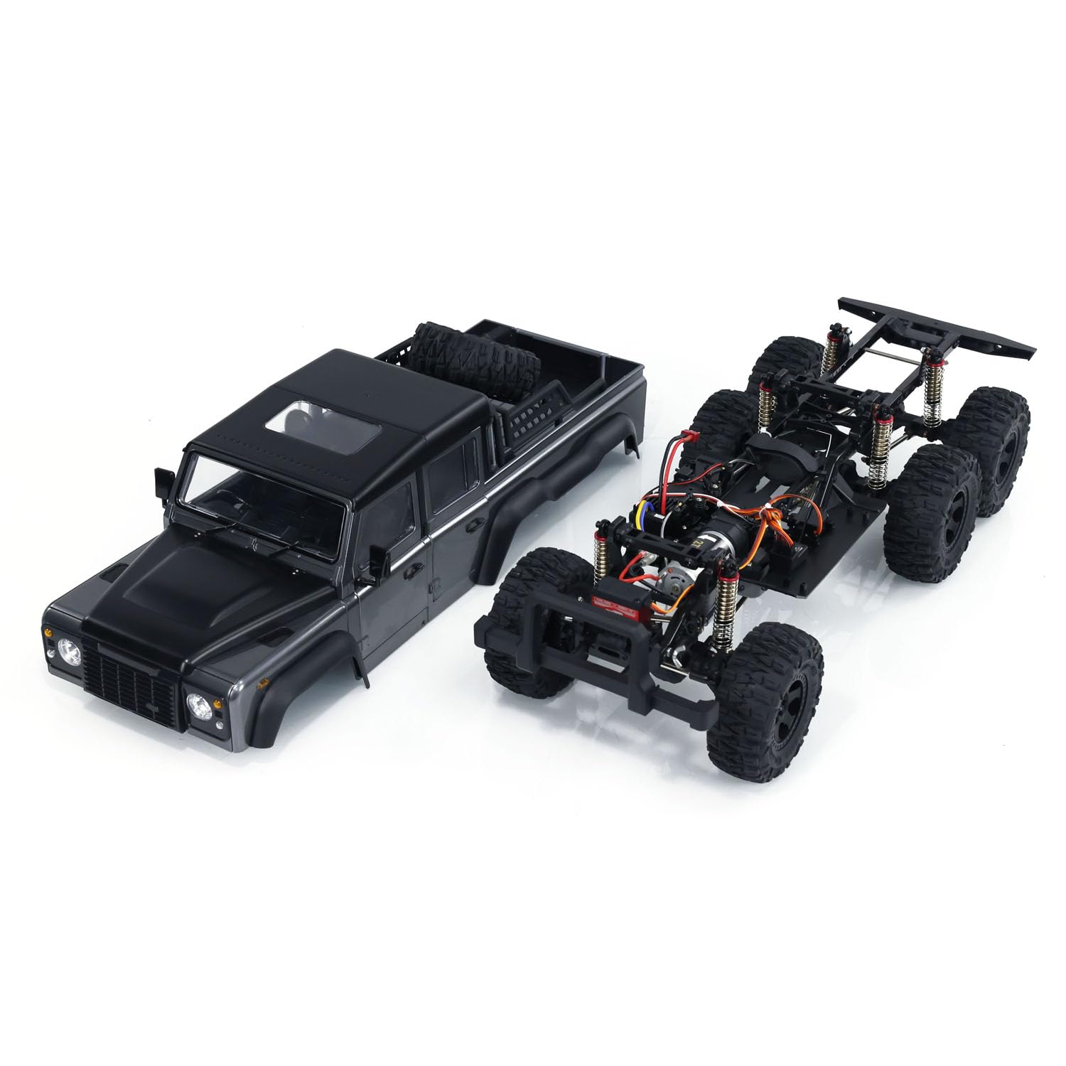 Amazon.co.jp: wheelfun 1/10スケール RC ピックアップ 6WD ロック