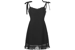 Y2K Dark Sweet Black Goth Dress