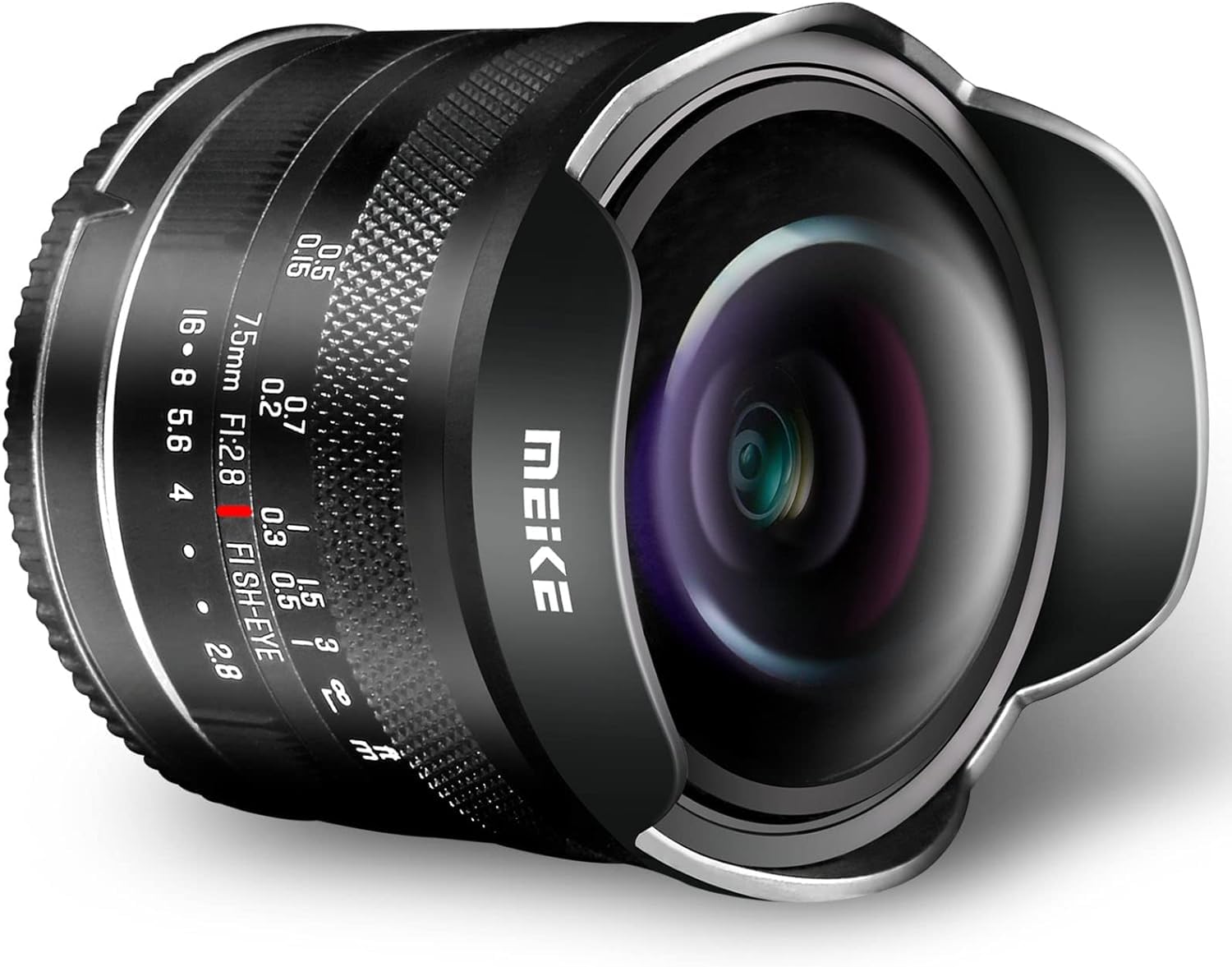 MK 7,5 mm F/2.8 Obiettivo fisheye circolare ultra grandangolare con messa a fuoco manuale, compatibile con fotocamere mirrorless Canon EFM