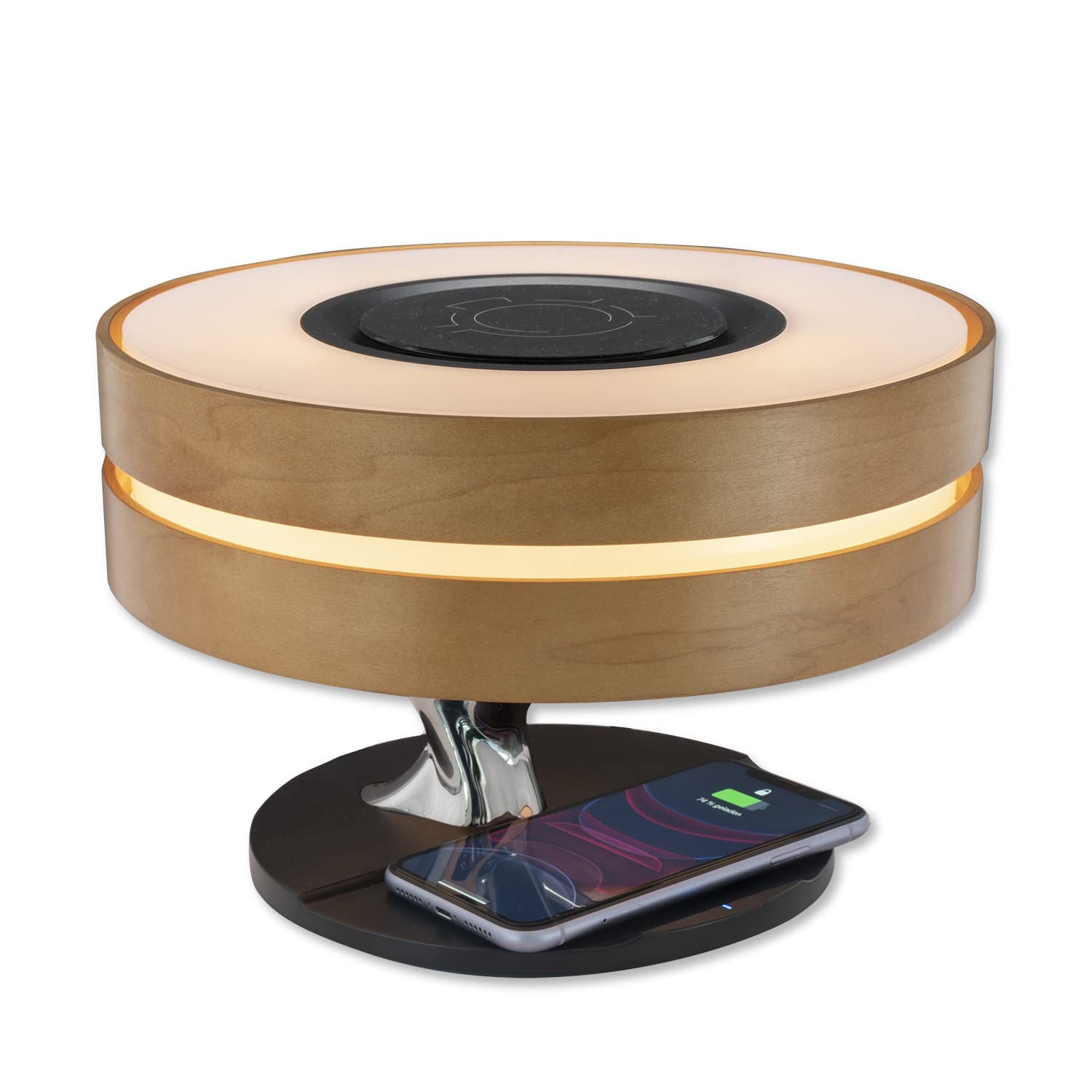 4smarts Induktiv-Ladestation Smart-Bonsai 2 schwarz BT QI LED Licht  Digitaluhr: Amazon.de: Elektronik & Foto