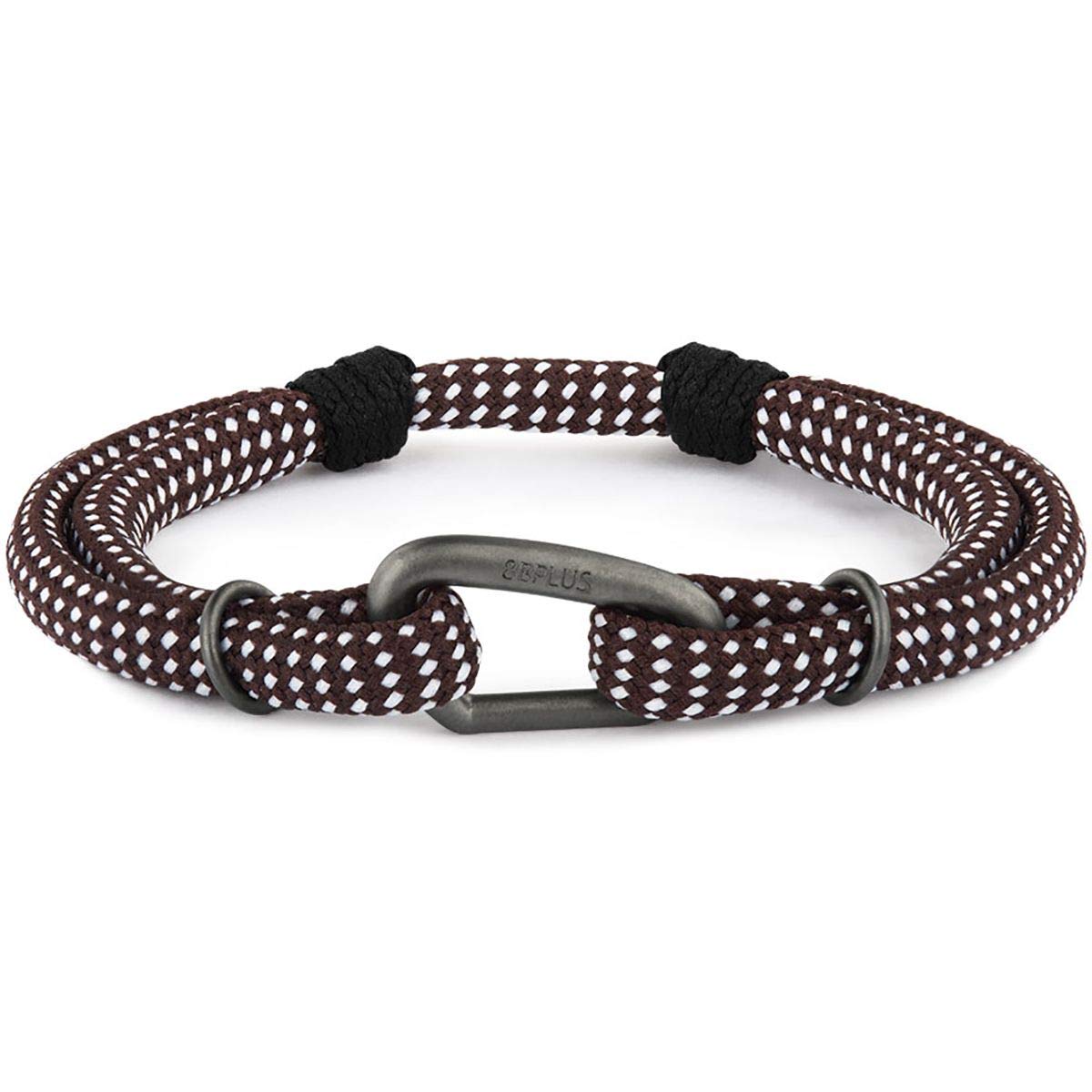 8BPLUS Wristband Prometheus, Brown with White dots, Regular + Adjustable (502411)