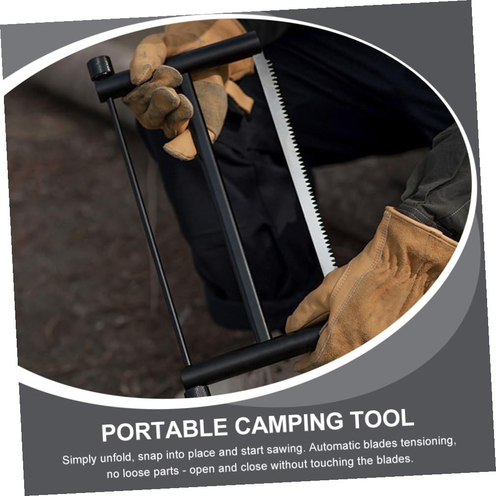 Scie à Main Pliante Portable Légère en Alliage D'aluminium pour Camping et Chasse, Outil Multifonctionnel Compact et Résistant pour Jardinage et Survie en Plein Air