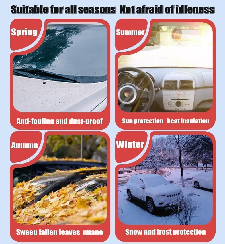 Miniatura 2 de Cubierta de nieve para parabrisas de coche para Nissan Navara D22 Navara D40 Navara D40 S Navara Np300 2000-2024, fundas protectoras plegables para