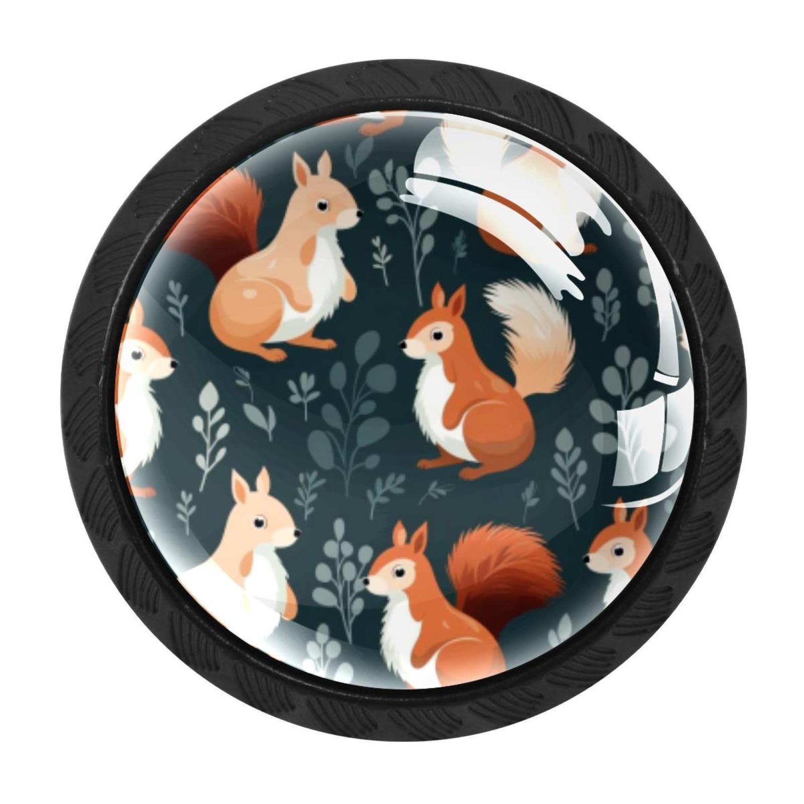 Chenzzzz Multicolored 13 4 Pack Squirrel Kitchen Cabinet Knobs Drawer Knobs Door Dresser Handles For Personalized Gifts Great For Any Occasion
