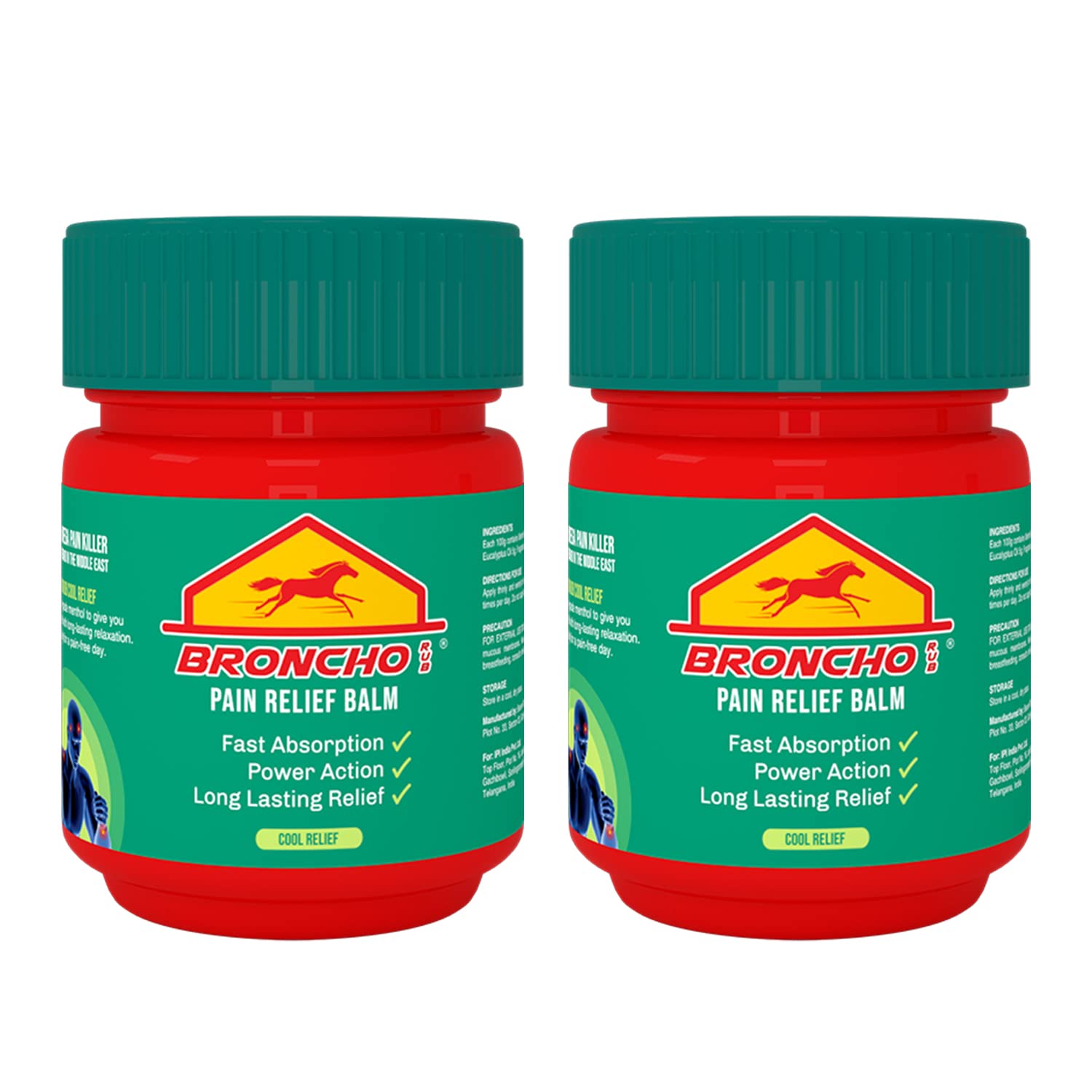 Broncho Rub Pain Relief Balm Cool Relief 50 mL(Pack of 2) (B09K418RZ8) Amazon Price History, Amazon Price Tracker