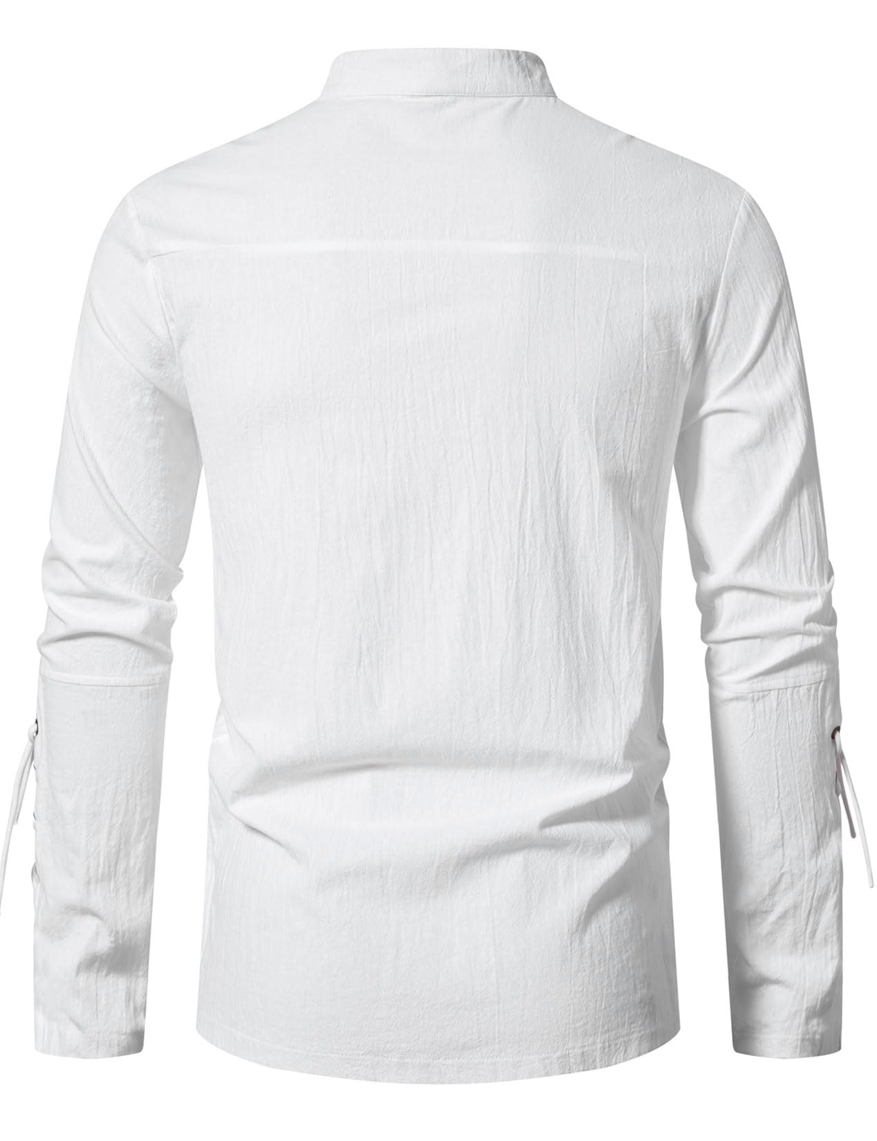 Men's Retro Cotton Pirate Shirt - Renaissance & Viking Costume Top (No Belt Included)