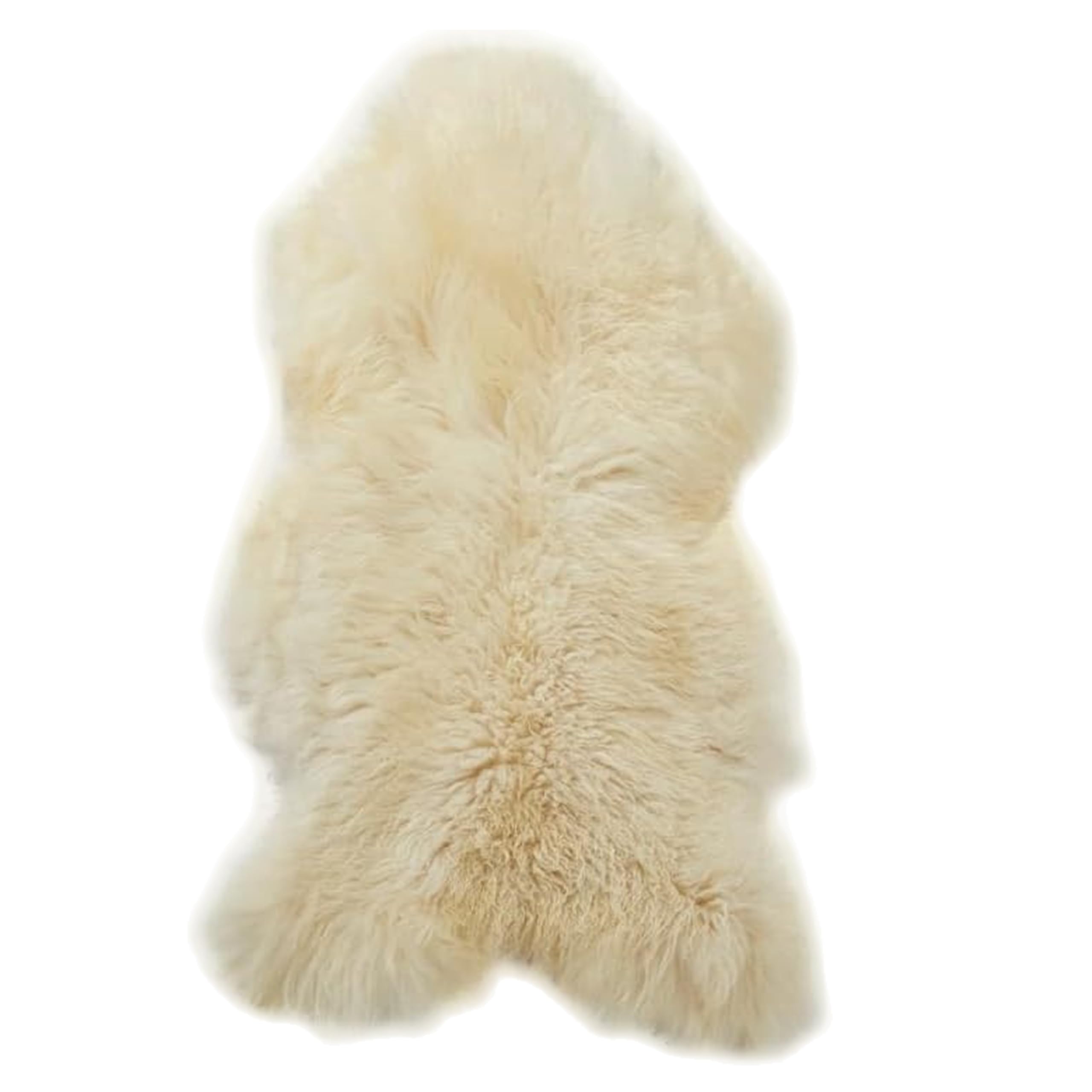 Simply Sheepskin Icelandic Rug - Ivory White Genuine Iceland Sheepskin - Ultra Soft Wool Bedside Rug, Machine Washable - Perfect for Any Room, (90-100 x 60cm) — image 1