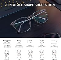 Vista 5 de ROCKNIGHT Gafas antifatiga con bloqueo de luz azul – Protección UV antirreflejo para computadora, juegos, TV y teléfonos, Claro