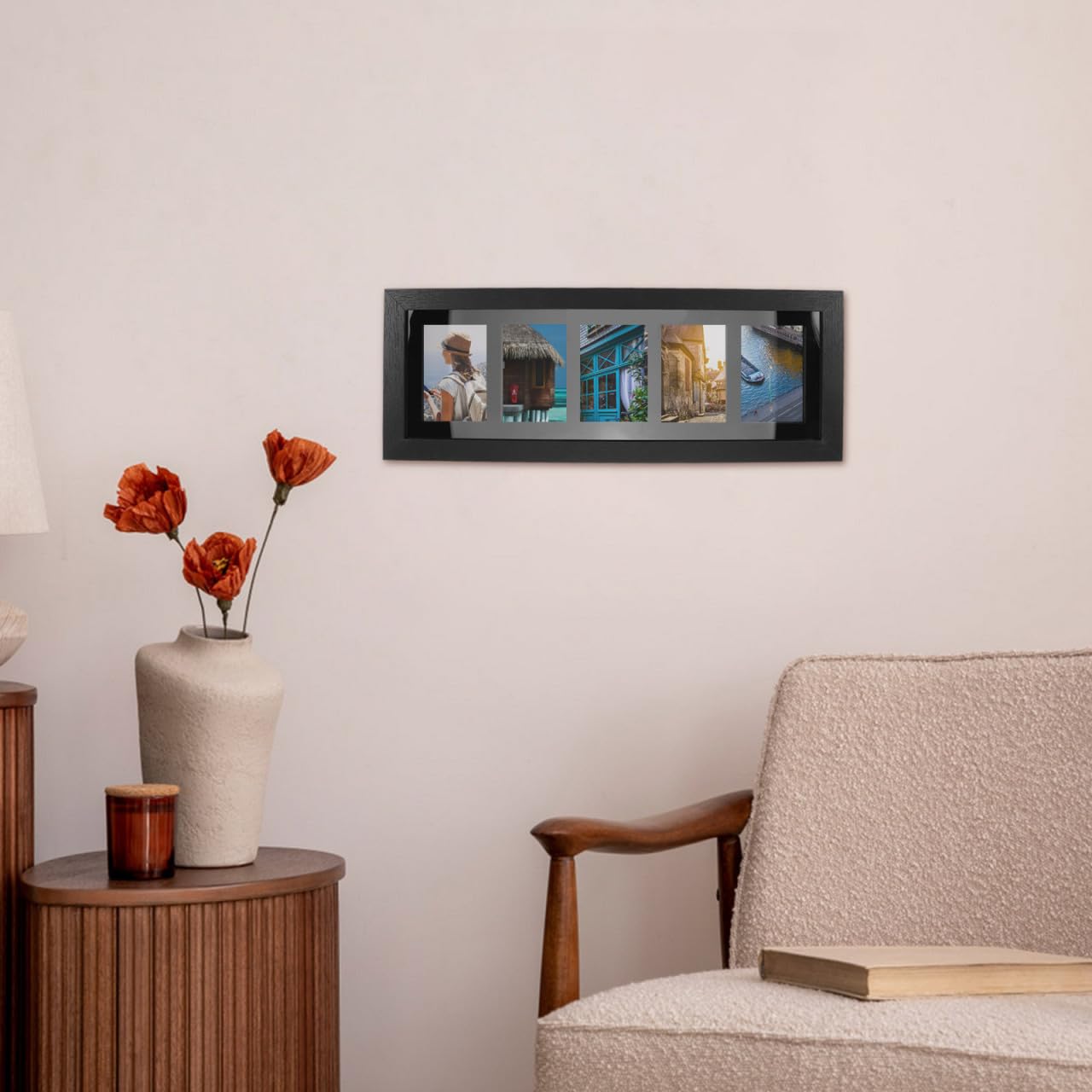 Garneck Sammelkarten Displayrahmen Zur Wandmontage Sportkarten-Sammelrahmen Aus Faserplatte Platzsparende Kartenvitrine Mit Quickswap-Struktur Für Sammlerkarten