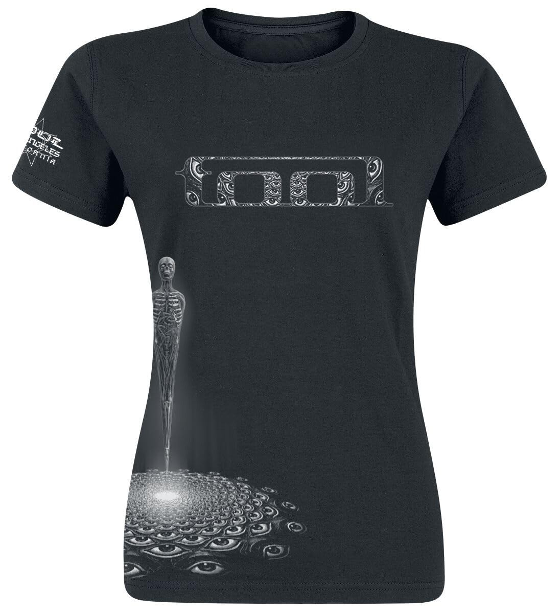 Rock Off Women's Black Tool - Spectre Baby Doll - T-Shirt (Sleeve Print) - Cotton - Size S - Officially Licensed Merch