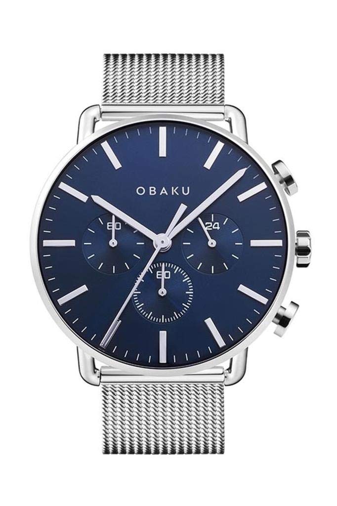 Obaku Havn-Cyan Analog Blue Dial Mens Watch-V232GCCLMC (B084JK91GH) Amazon Price History, Amazon Price Tracker
