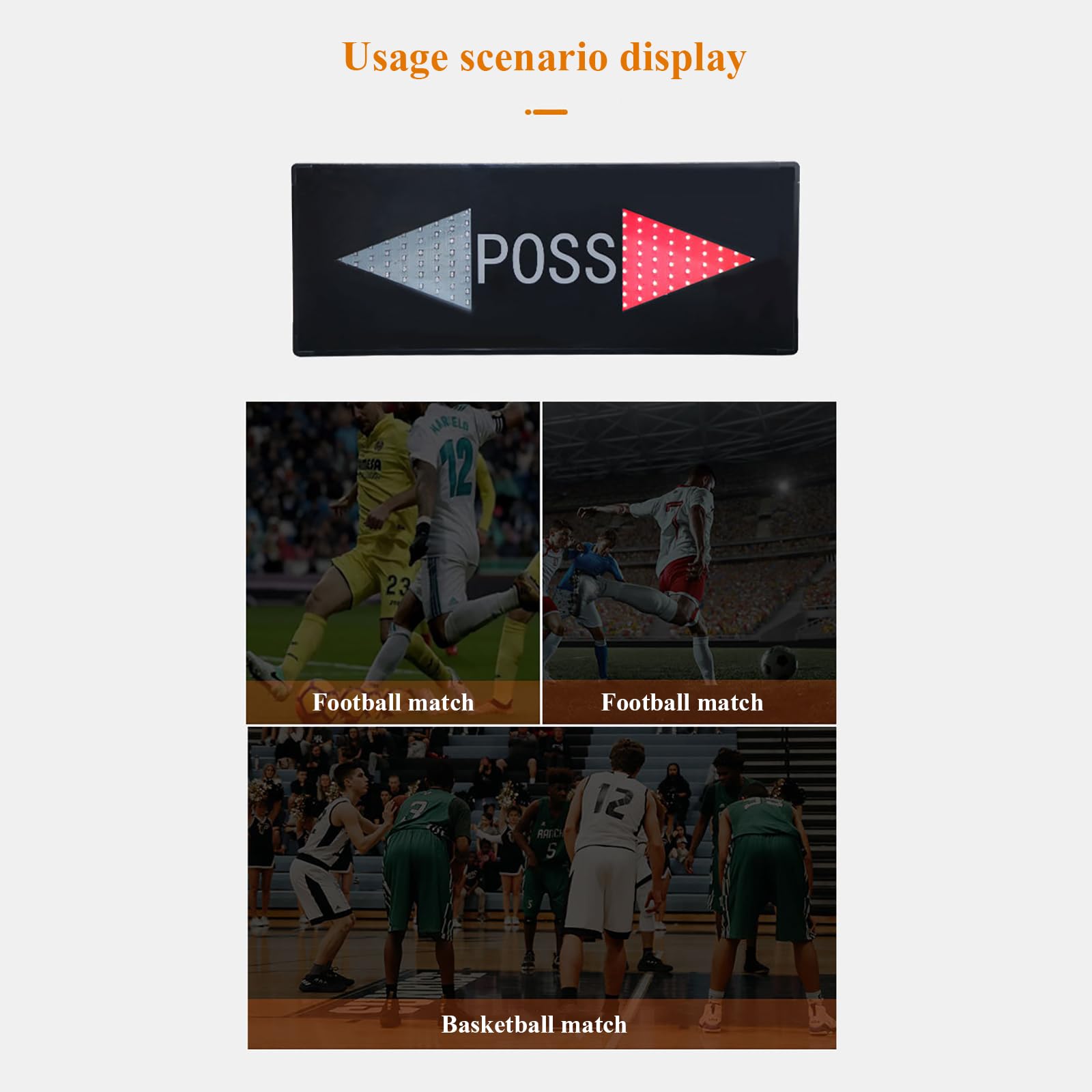KEhtu El Indicador De Control De La Pelota De Baloncesto, La Flecha De Control De La Pelota De Baloncesto Electrónica LED, Muestra La Dirección del Ataque del Equipo Después De Recibir La Pelota.
