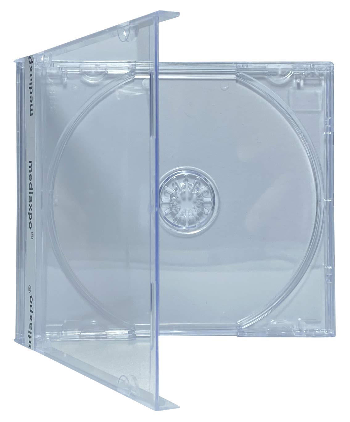 mediaxpo Protect Your Music Collection Assembled CD Jewel Cases with Clear Tray - 10.4 mm Standard Size, Premium Quality (Clear) (Pack of 200)