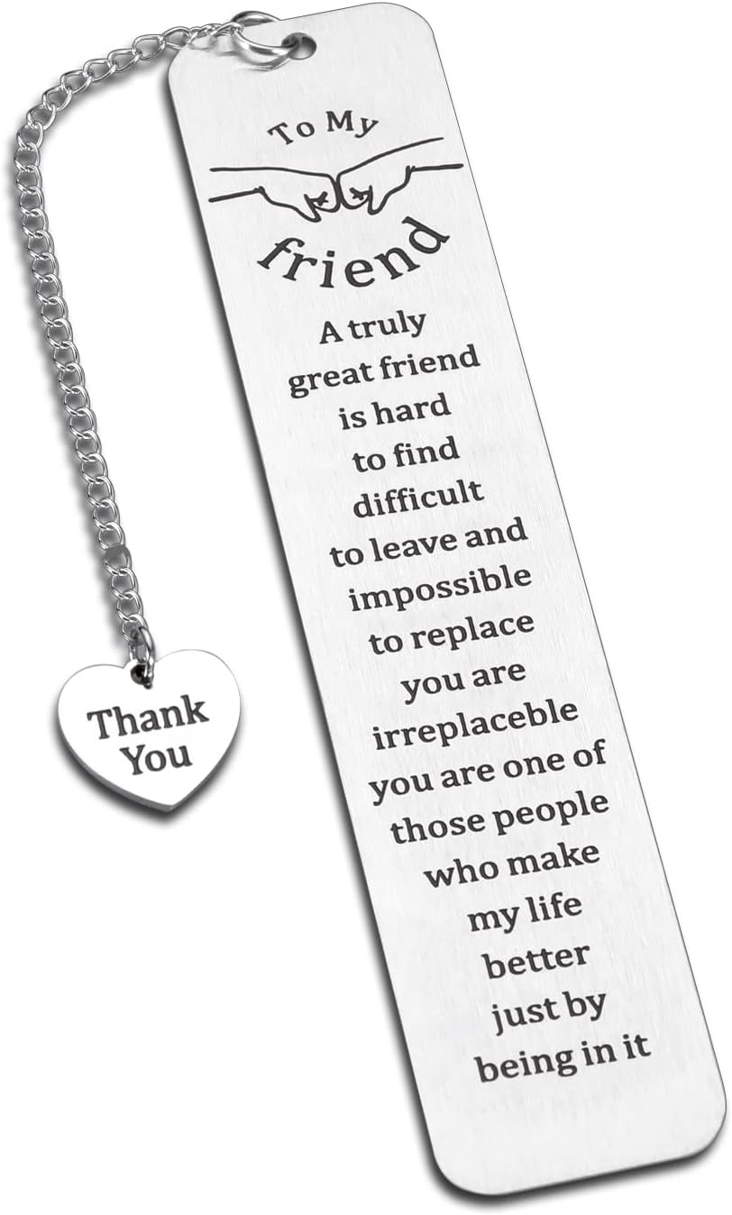 Gifts for Women Friends Bookmark Gifts for Best Friend BFF Besties Gifts for Women Sentimental Gifts for Friends Graduation Birthday Long Distance Friendship Christmas Gifts for Female Friend Ideas