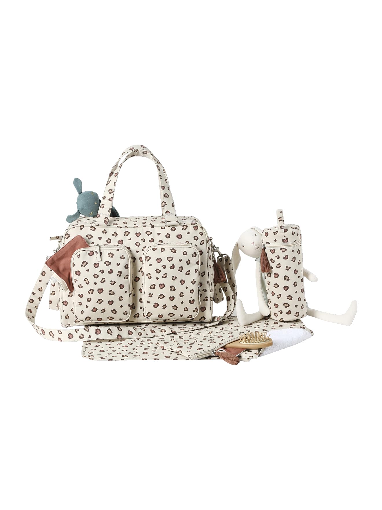 VERTBAUDET Sac à langer multipoches Family sable
