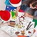 Disposable Christmas Place Mats for Kids, 12 Pack, Santa Paper Place Mat, 17”x 11” Table Mat Sheets for Merry Christmas School Party Decorations