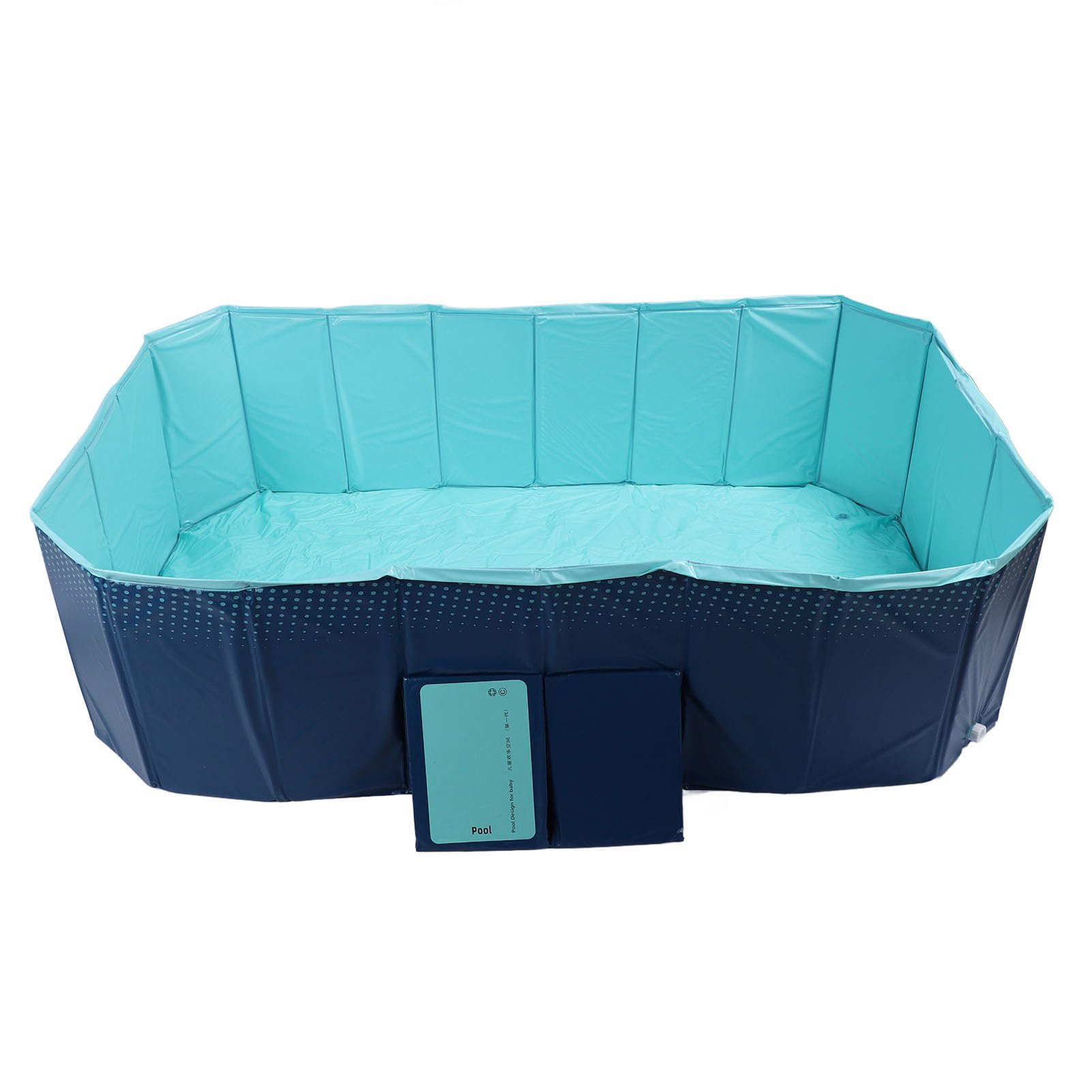 Hyuduo Foldable Dog Pool, Portable Bath Tub with PVC Material, Easy to Store for Dogs and Kids, Perfect for Outdoor Water Fun (2.1m)