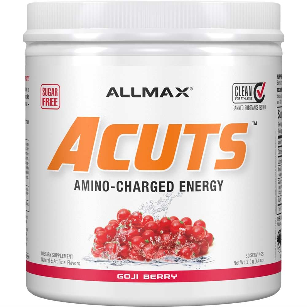 ALLMAX Nutrition, AMINOCUTS (ACUTS), Weight-Loss BCAA (CLA + Taurine + Green Coffee), Goji Berry Martini, 7.4 oz (210 g)