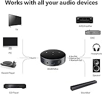 Vista 3 de WiiM Mini AirPlay 2 - Streamer de audio inalámbrico, estéreo multihabitación, preamplificador, funciona con asistentes de voz Alexa y Siri