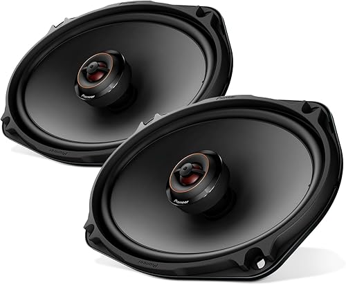 PIONEER Serie D TS-D69F - Altavoces de 2 vías de 6 x 9 pulgadas (par) - 330 W máximo, sonido equilibrado + agudos suaves, actualización ideal de