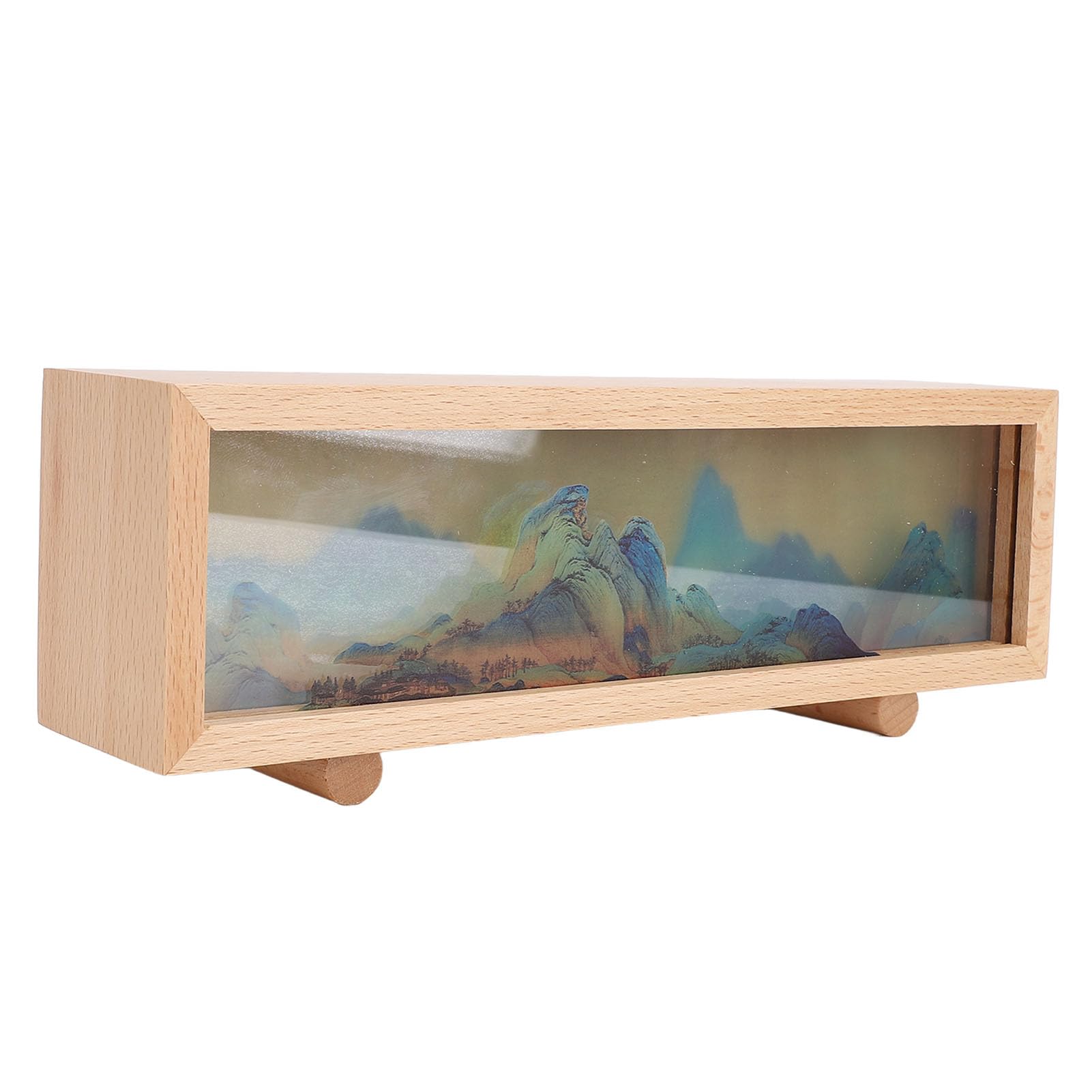 Desktop Lamp Box, 3D Effect with Acrylic Panels, Stepless Dimming, Touch Control for Decoration, White Light, Warm Light,