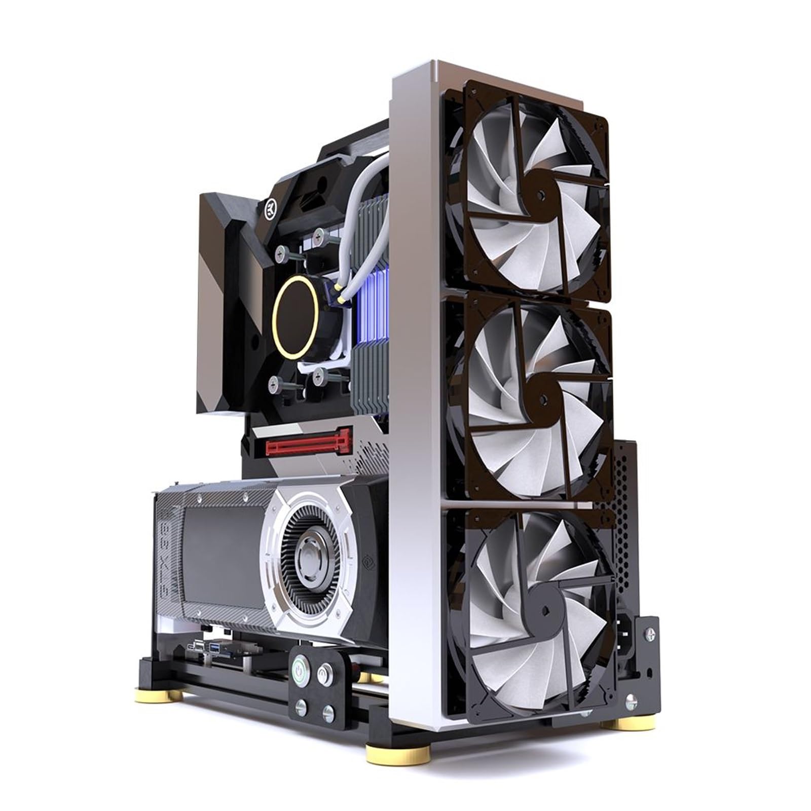 Amazon.co.jp: オープンシャーシ オープンフレーム PCケース用 ITX/M