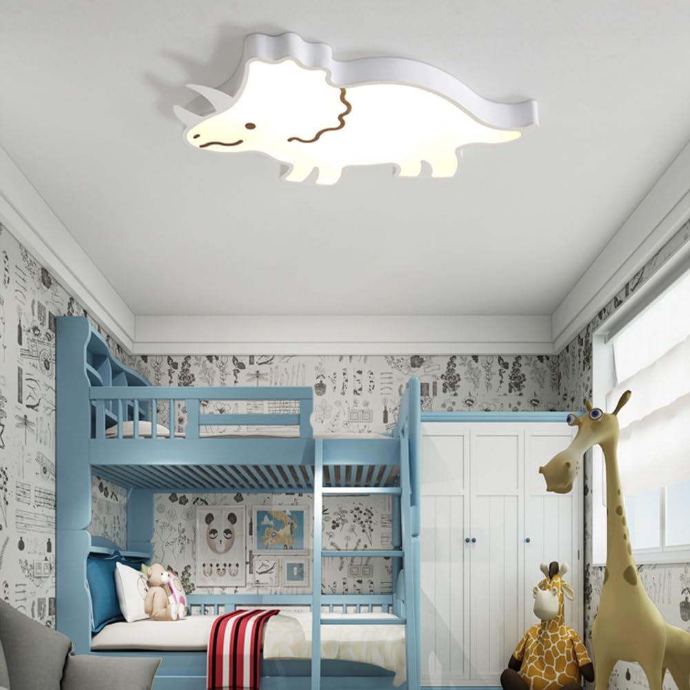 Lámpara de Techo para Habitación de Niños, Luz de Techo para Niña y Niño, Decoración de Dinosaurios, Candelabros Modernos para Niños y Niñas,B