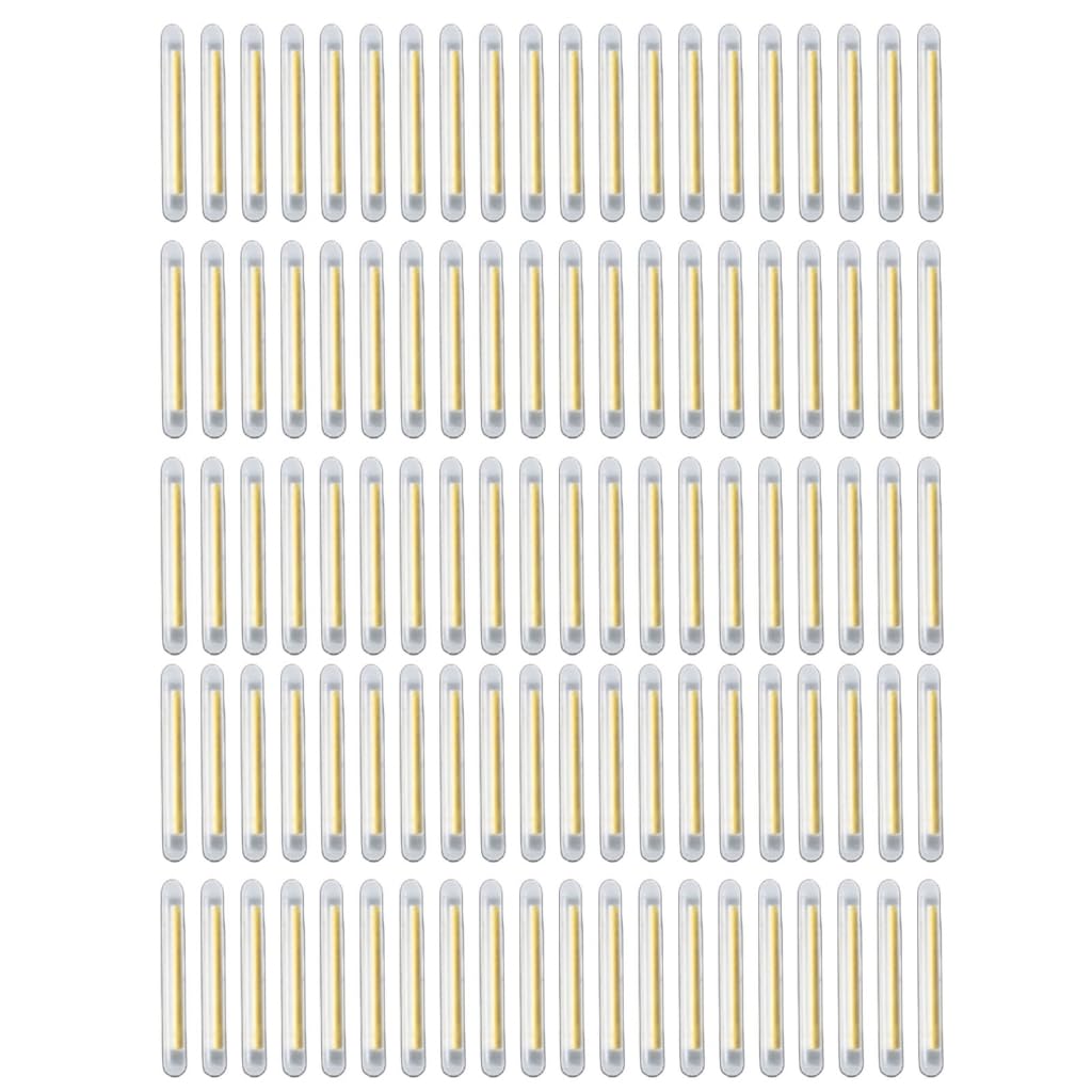 Ldabrye 100Pcs Fishing Light Stick Glow Tip Outdoor Glowing Fishing Stick Fihisng Green Fluorescent Light Stick Glow Stick