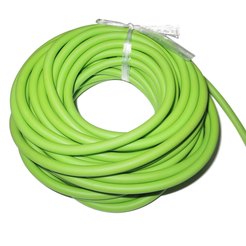 Tubo de látex natural 5M 16.40FT banda quirúrgica manguera goma ID 1.7mm OD 4.5mm Verde