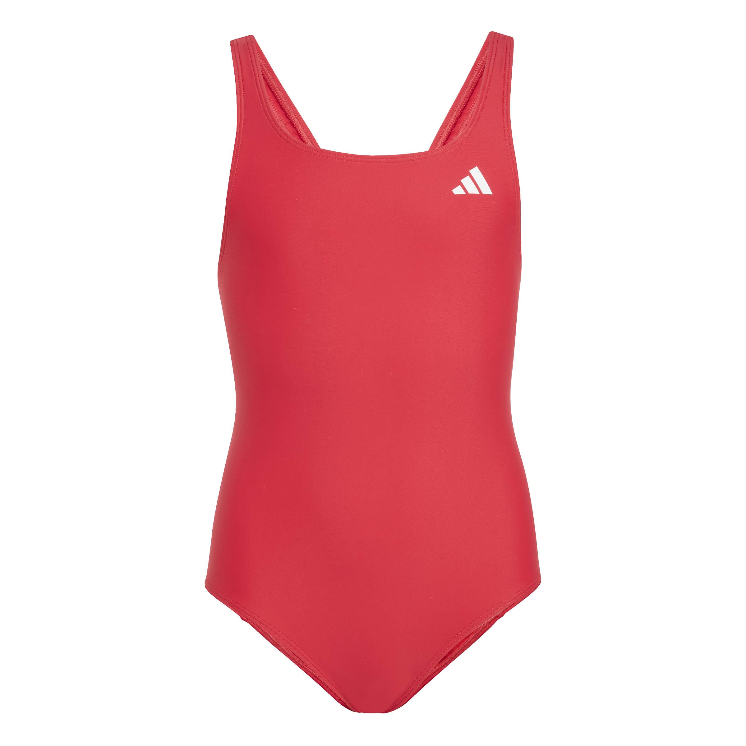 adidas Girl's V-Back Swimsuit Kids, Pure Ruby, 13-14 Years
