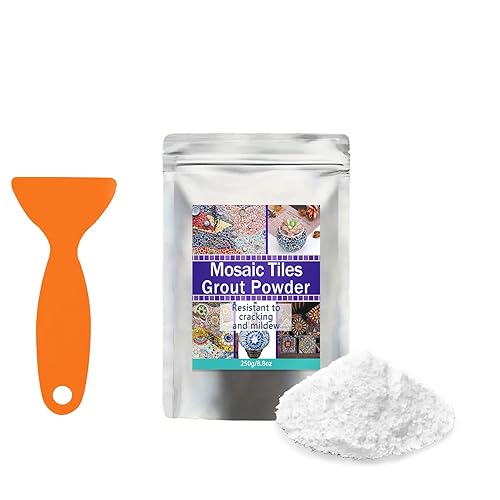 OOTDART Lechada de mosaico, herramientas de azulejos de mosaicos, accesorios de azulejos de mosaico, esencial para lechada hecha a mano y perfecto