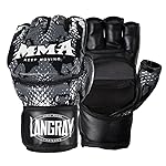 Punch Bag Training Gloves, LangRay MMA Grappling Gloves for Sparring Martial Arts Boxing Training for Adults and Kids, M