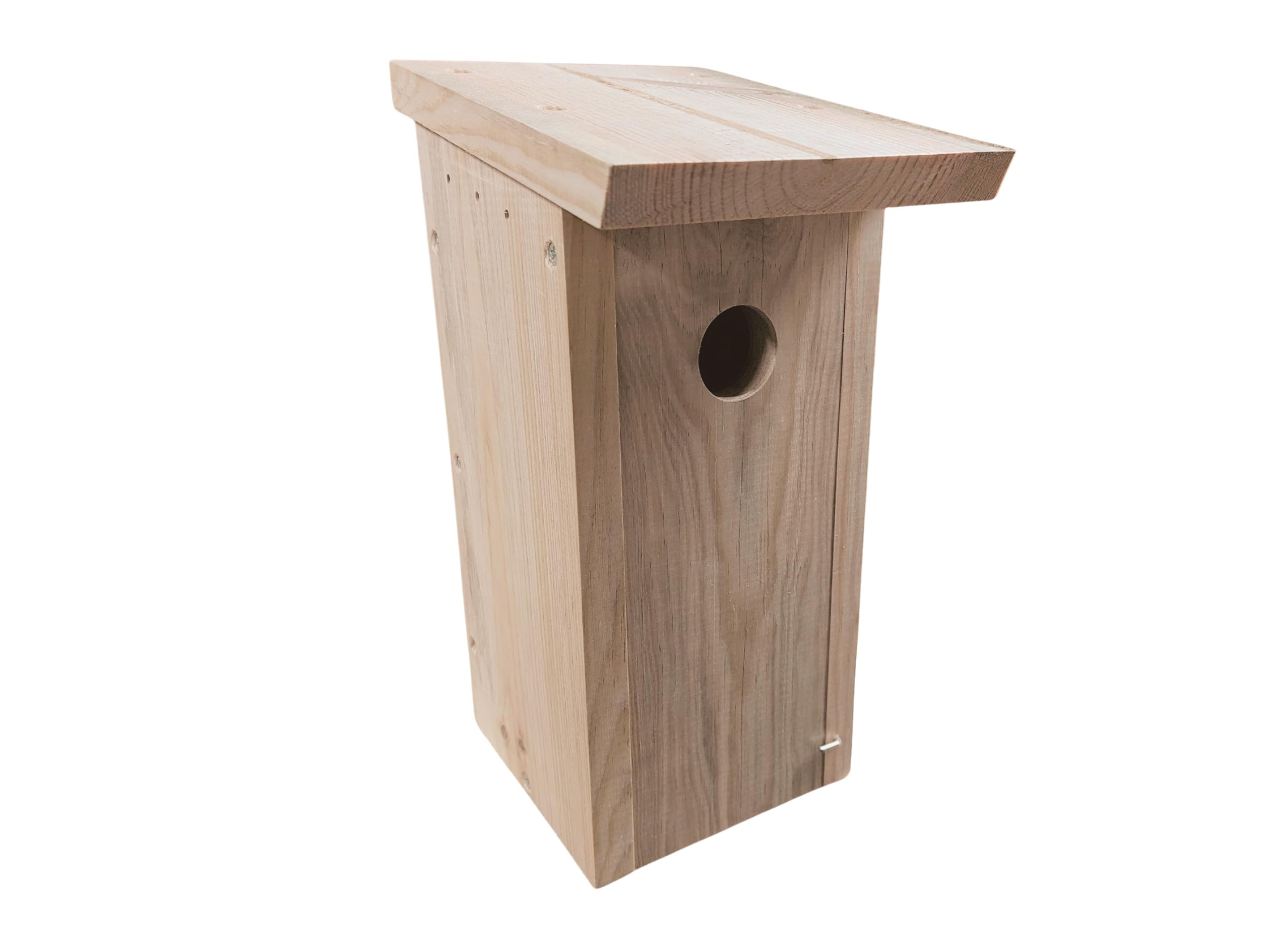 Maison pour mésanges et rouge-gorges en bois rustique pour observer la nature dans votre jardin