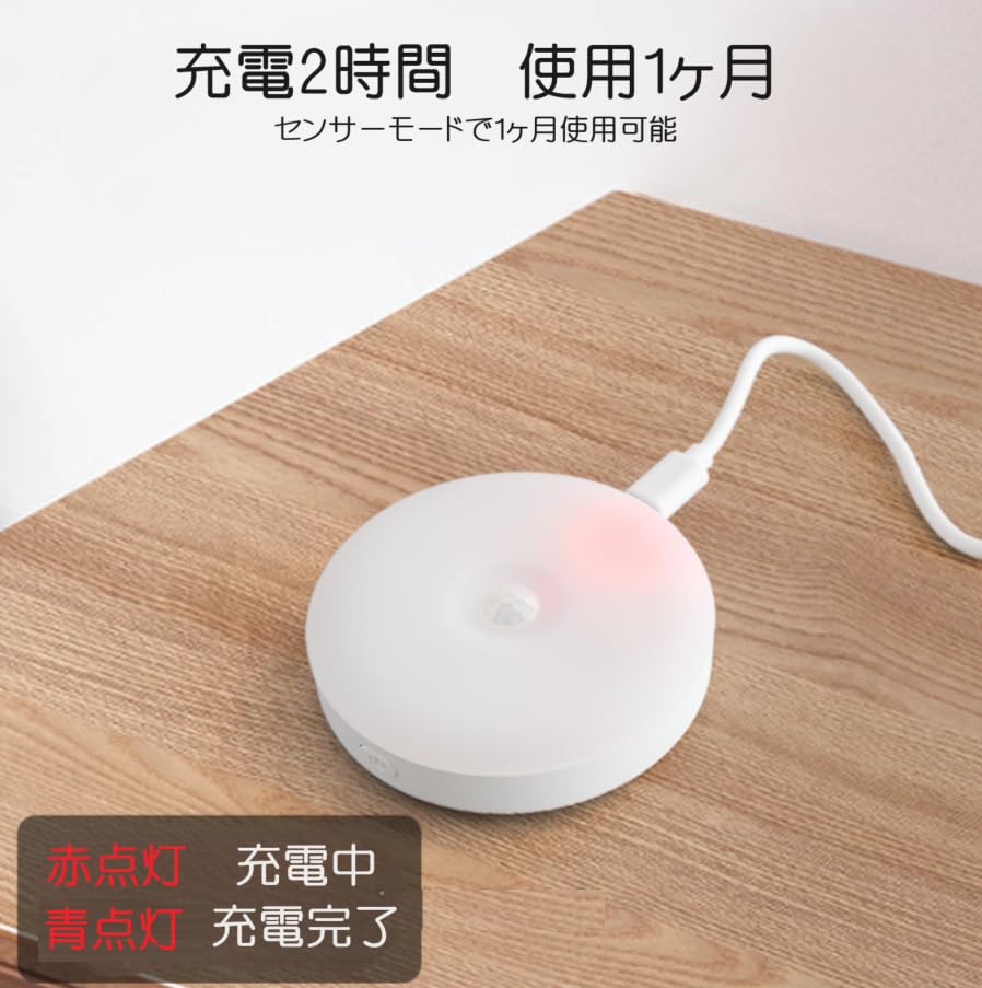 人感センサー ナイトライト USB充電式 その他