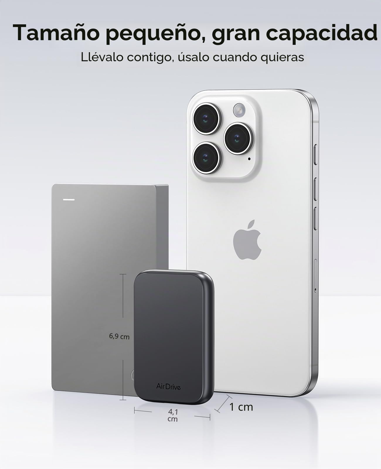ORICO Disco SSD Externo 2 TB, Ultra Rápido Lectura 2000 MB/s, Escritura 1800 MB/s, USB-C 3.2 Gen2, Almacenamiento Portátil para iPhone 15+, Mac, Ordenador PC, Móvil y Consola de Juegos, Z20