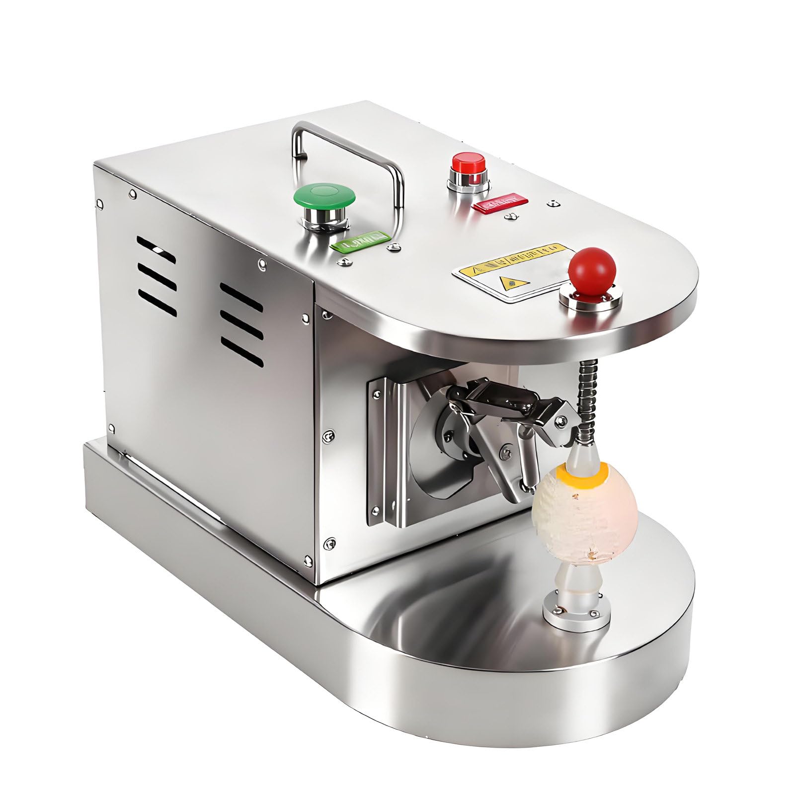 NYANS Automatic Fruit Peeler Machine - Adjustable Height & Distance for Peeling Lemons, Oranges, Peaches, Kiwis, and Mangoes in Commercial Kitchen Use