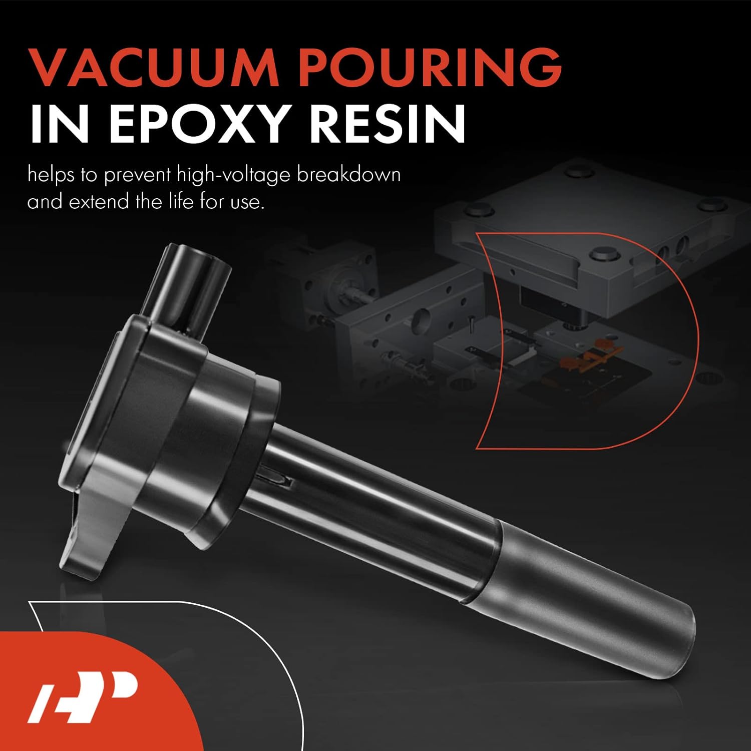 A-Premium Ignition Coils Pack Compatible with Mitsubishi Endeavor 2004-2008 Galant 2004-2007 3.8L 6-PC Set
