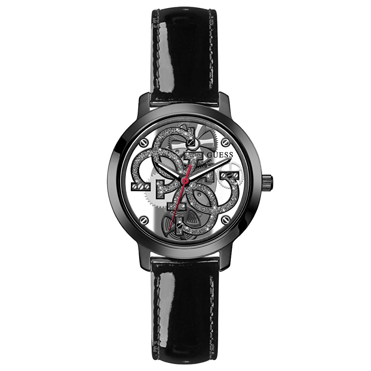 GUESS Leather Women Analogue Watch Gw0301L1, White Dial, Black Band (B0B6PR6CFS) Amazon Price History, Amazon Price Tracker