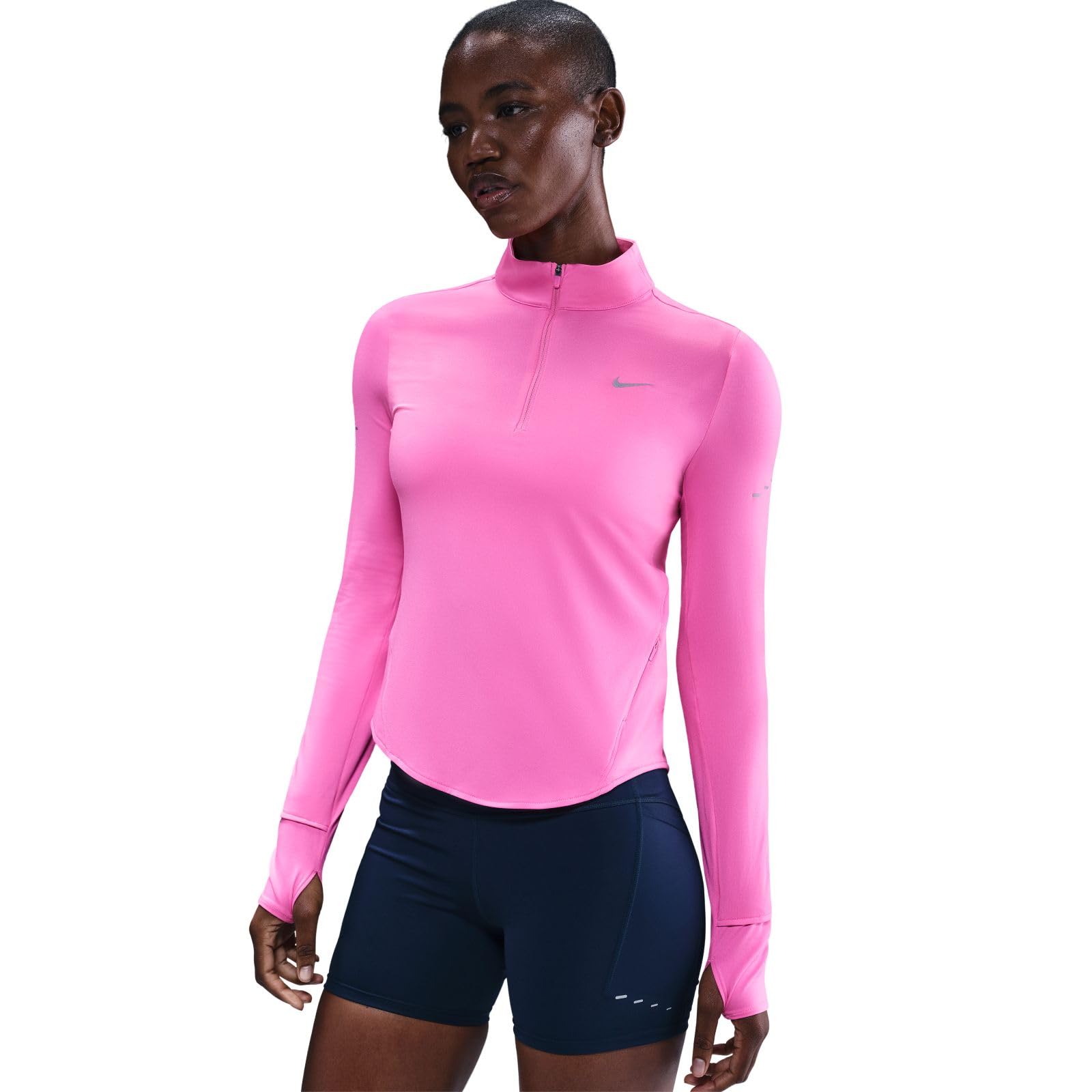Nike Swift Dri-FIT UV-Laufoberteil mit Halbreißverschluss für Damen, HQ0499