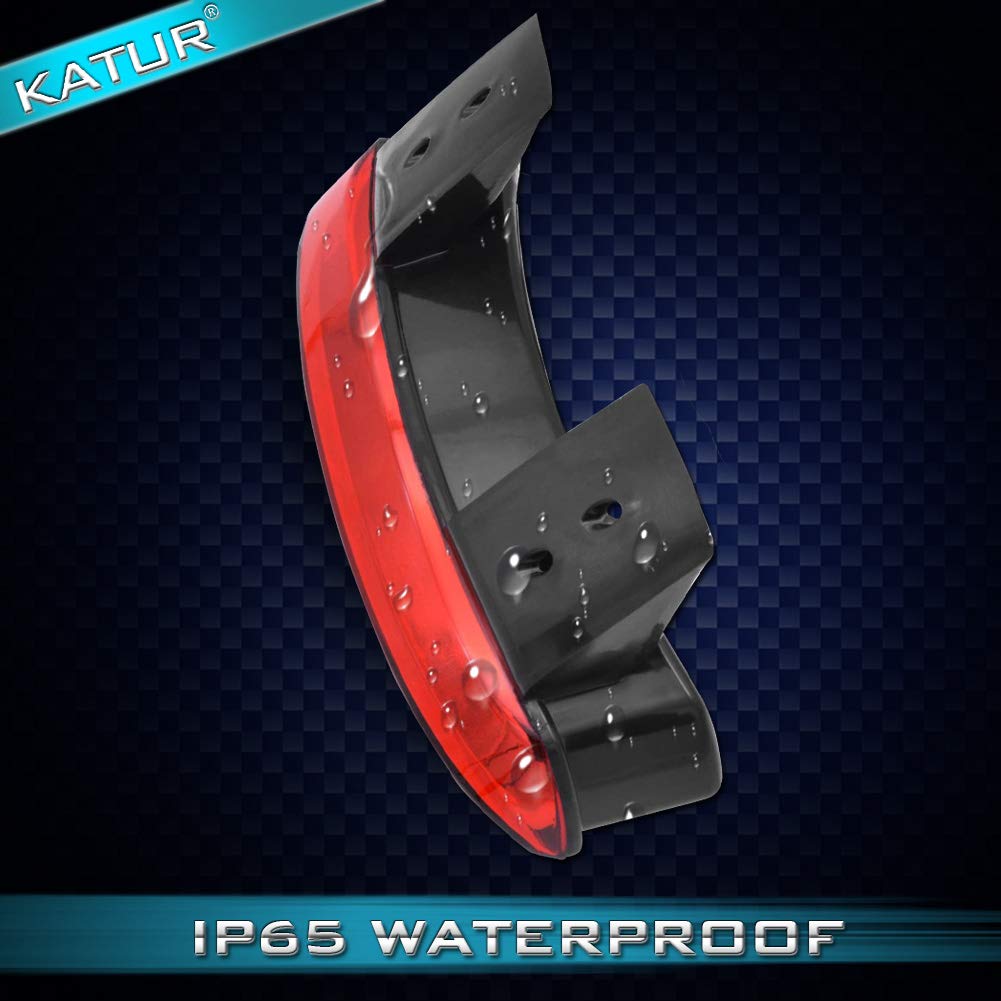 KaTur Fender bord moto 8 LED rouge d'arrêt Courir frein arrière Feu arrière pour Harley Sportster XL 1200N 883N XL1200V XL1200X (Objectif Rouge)