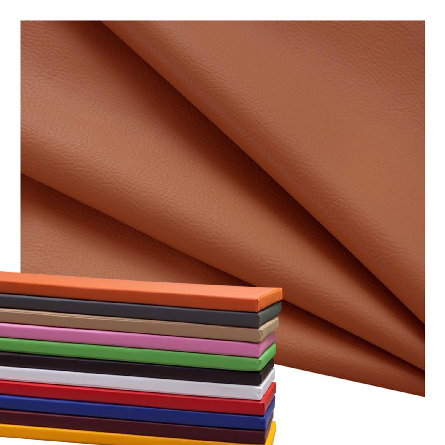 AQIGR Waterproof Bench Cushion Cover Only for Long Window Seat 120 x 40 150x45 100x35 PU Leather Bench Pad Covers 5cm Thicken for Indoor Outdoor Kitchen Tatami Garden(Orange,90x55x5cm)