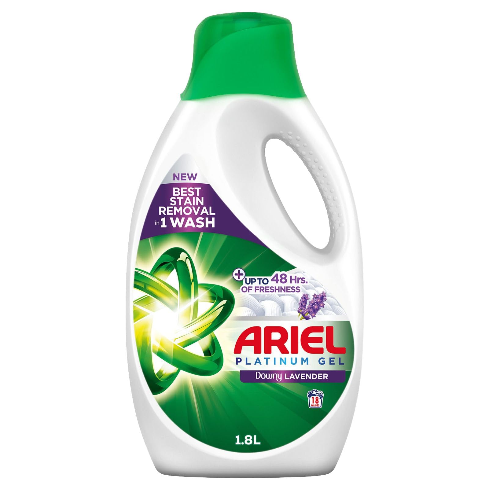 Ariel Lavender Freshness Laundry Detergent Power Gel 1.8L
