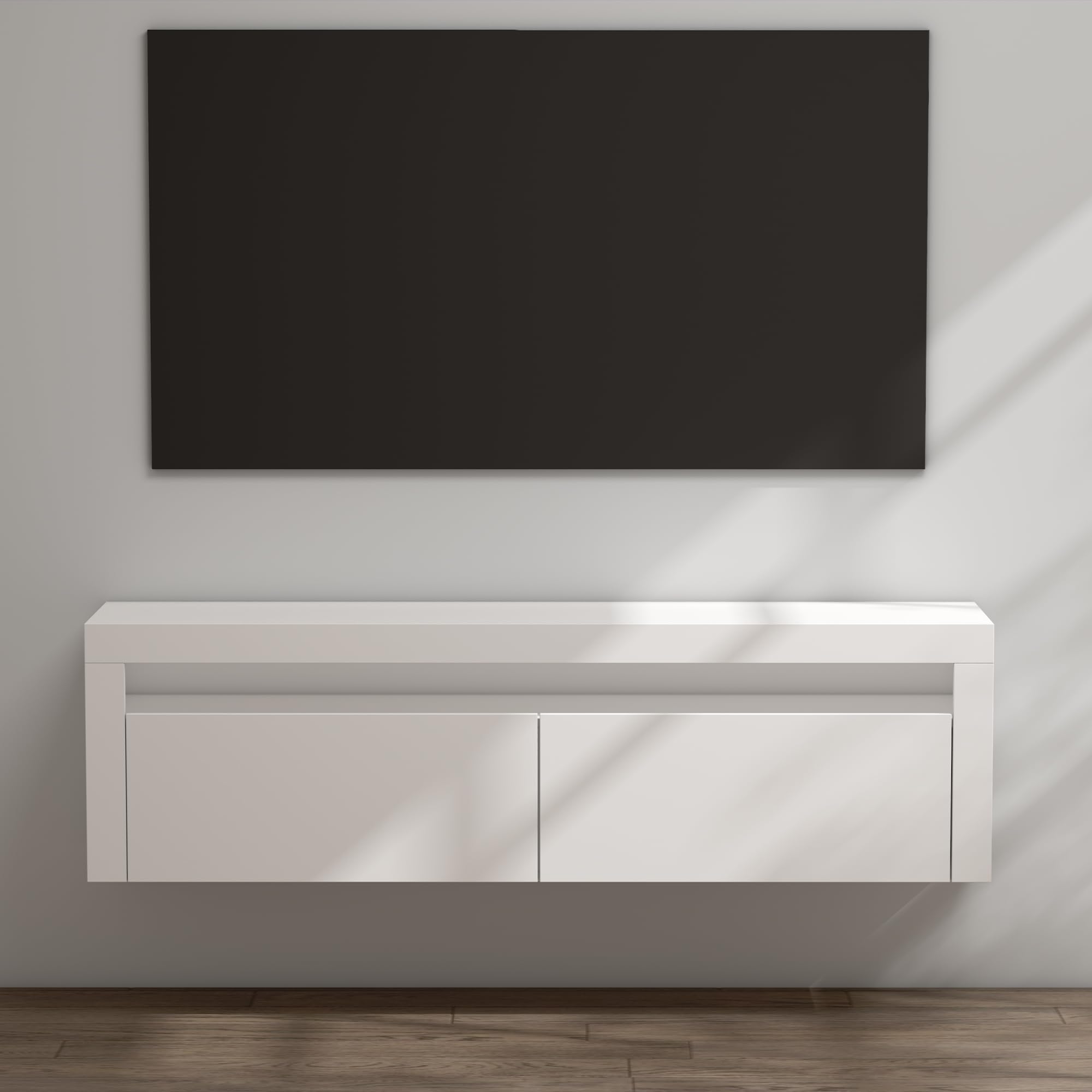 doporro TV Lowboard Schrank 160cm großer Stauraum Hängend Fernsehschrank