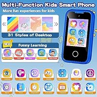 Kids Smart Phone Girl, Christmas Birthday Gifts for Boy Girl Age 3-10 Kids Toys Cell Phone,Touchscreen Toddler Learning Play Toy Phone - Image 3
