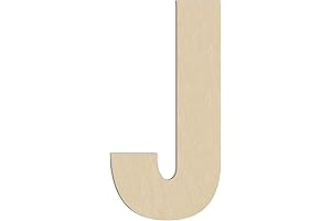 17 Inch Large Wood Letter J