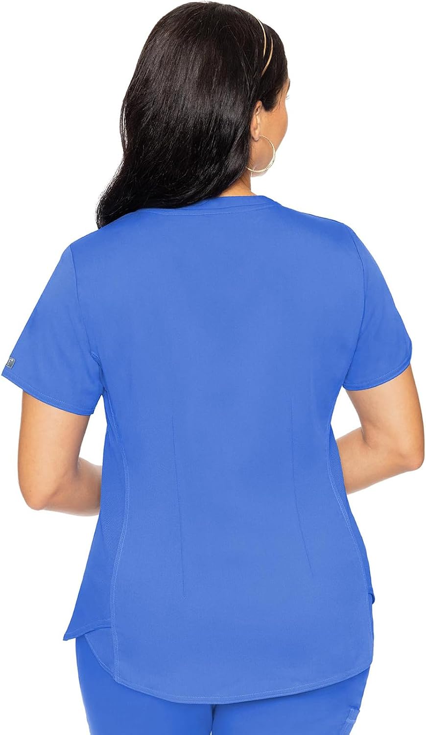 Med Couture Scrub Set For Women, 11 Pockets with V-Neck Scrub Top MC7459 and Comfortable Scrub Pants, MC7739