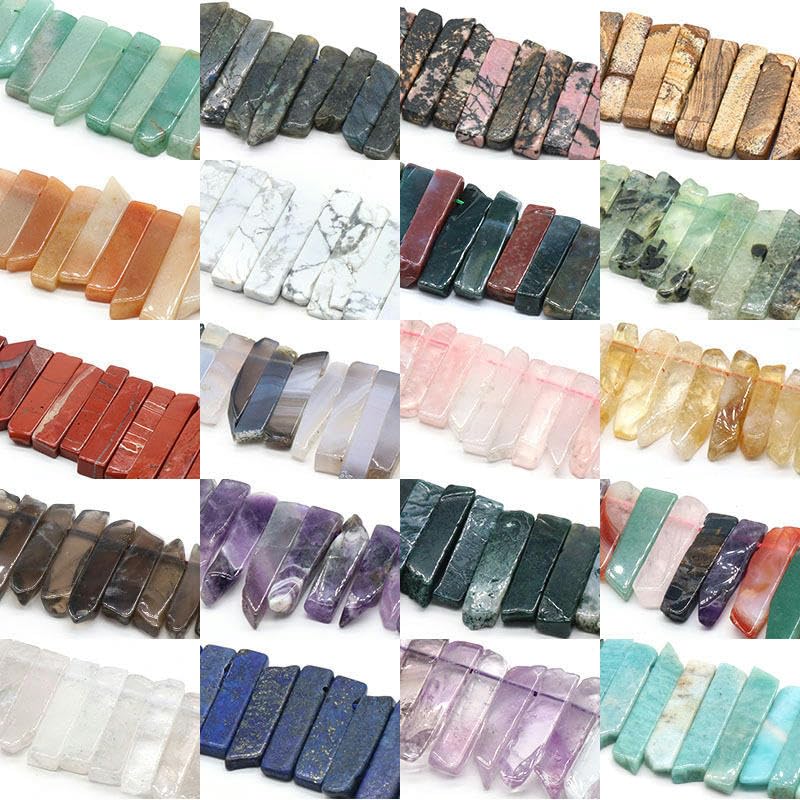 10 x 40 mm, 32 szt., agat, kamień naturalny, koraliki do produkcji bransoletek, koraliki z naturalnego kamienia szlachetnego/charms/wisiorek do produkcji biżuterii